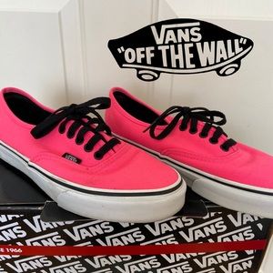 Vans - Pink Vans With Black Shoelace Mens 7.5 and Women’s 9.0